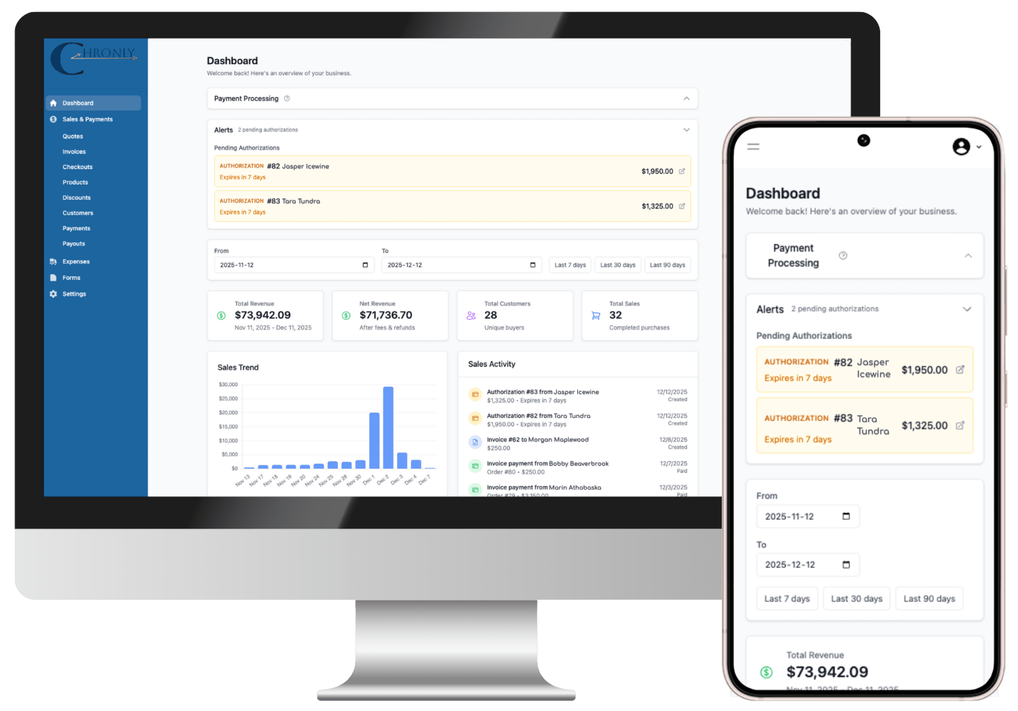 Chronly platform preview